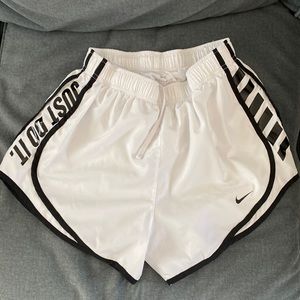 White Nike Dri-Fit Shorts Small